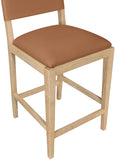 Avon Vegan Leather Counter Stool — 88017-C - Cognac - 88017Cognac-C alternate view 6