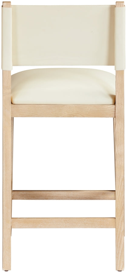 Avon Vegan Leather Counter Stool — 88017-C - Cream - 88017Cream-C alternate view 3