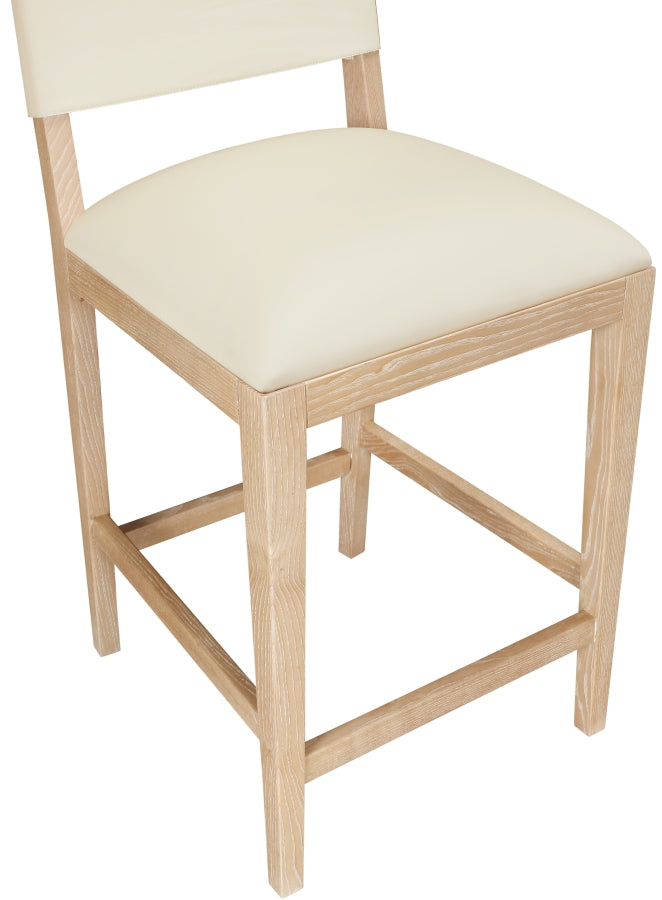 Avon Vegan Leather Counter Stool — 88017-C - Cream - 88017Cream-C alternate view 5
