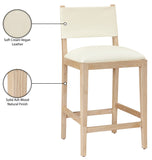 Avon Vegan Leather Counter Stool — 88017-C - Cream - 88017Cream-C Infographic