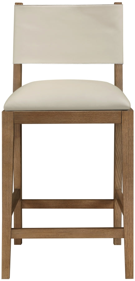 Avon Vegan Leather Counter Stool — 88019-C - Beige - 88019Beige-C alternate view 2