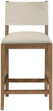 Avon Vegan Leather Counter Stool — 88019-C - Beige - 88019Beige-C alternate view 2