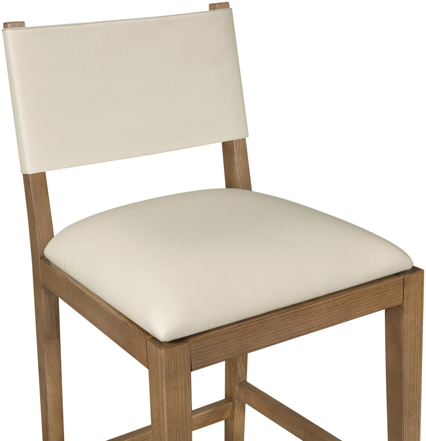 Avon Vegan Leather Counter Stool — 88019-C - Beige - 88019Beige-C alternate view 5