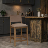 Avon Vegan Leather Counter Stool — 88019-C - Brown - 88019Brown-C alternate view 1