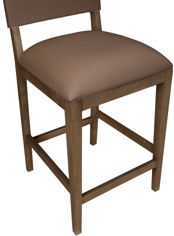 Avon Vegan Leather Counter Stool — 88019-C - Brown - 88019Brown-C alternate view 5