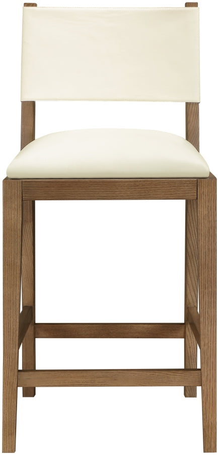 Avon Vegan Leather Counter Stool — 88019-C - Cream - 88019Cream-C alternate view 2