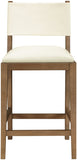 Avon Vegan Leather Counter Stool — 88019-C - Cream - 88019Cream-C alternate view 2