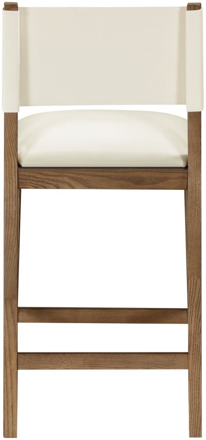 Avon Vegan Leather Counter Stool — 88019-C - Cream - 88019Cream-C alternate view 4