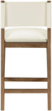 Avon Vegan Leather Counter Stool — 88019-C - Cream - 88019Cream-C alternate view 4