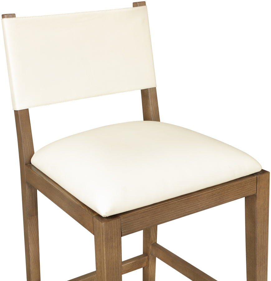 Avon Vegan Leather Counter Stool — 88019-C - Cream - 88019Cream-C alternate view 5