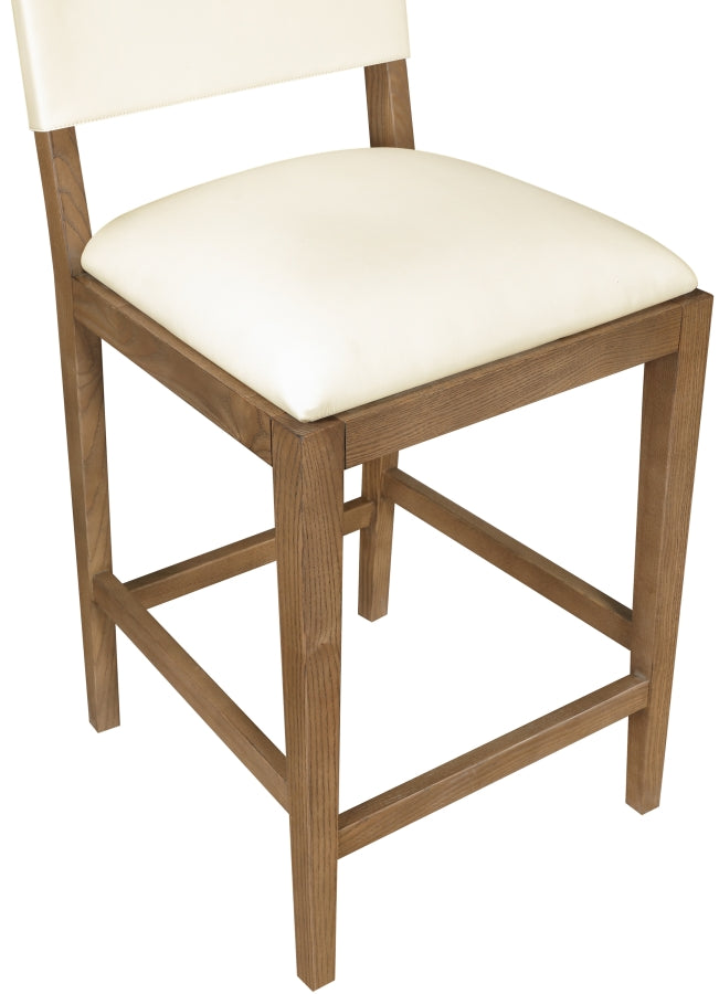 Avon Vegan Leather Counter Stool — 88019-C - Cream - 88019Cream-C alternate view 6