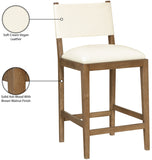 Avon Vegan Leather Counter Stool — 88019-C - Cream - 88019Cream-C Infographic