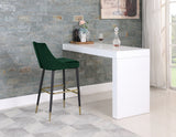 Sleek Velvet Upholstered Bar Stool — 960-C - Green - 960Green-C alternate view 2