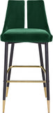 Sleek Velvet Upholstered Bar Stool — 960-C - Green - 960Green-C alternate view 5
