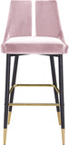 Sleek Velvet Upholstered Bar Stool — 960-C - Pink - 960Pink-C alternate view 5