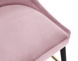 Sleek Velvet Upholstered Bar Stool — 960-C - Pink - 960Pink-C alternate view 6