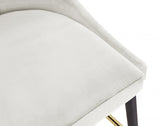 Sleek Velvet Upholstered Bar Stool — 960-C - Cream - 960Cream-C alternate view 6