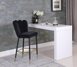 Lily Velvet Upholstered Bar Stool — 961-C - Black - 961Black-C alternate view 1