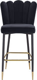 Lily Velvet Upholstered Bar Stool — 961-C - Black - 961Black-C alternate view 5