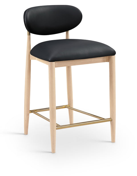 Riccio Vegan Leather Upholstered Counter Stool — 11030-C
