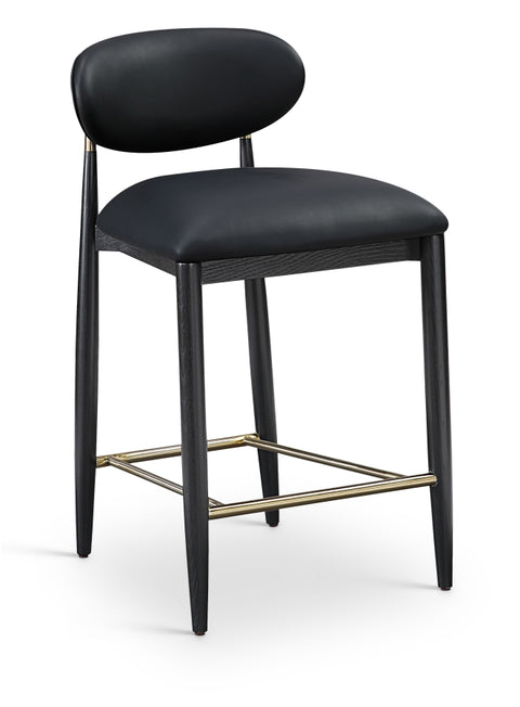 Riccio Vegan Leather Upholstered Counter Stool — 11037-C