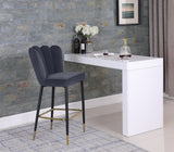 Lily Velvet Upholstered Bar Stool — 961-C - Grey - 961Grey-C alternate view 1