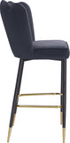 Lily Velvet Upholstered Bar Stool — 961-C - Grey - 961Grey-C alternate view 4