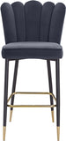 Lily Velvet Upholstered Bar Stool — 961-C - Grey - 961Grey-C alternate view 5