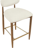 Riccio Vegan Leather Upholstered Counter Stool — 11038-C - Cream - 11038Cream-C alternate view 6