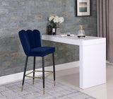 Lily Velvet Upholstered Bar Stool — 961-C - Blue - 961Navy-C alternate view 1