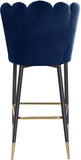 Lily Velvet Upholstered Bar Stool — 961-C - Blue - 961Navy-C alternate view 3