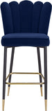 Lily Velvet Upholstered Bar Stool — 961-C - Blue - 961Navy-C alternate view 5