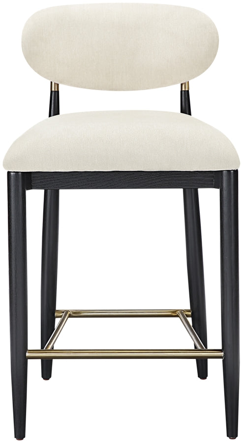 Riccio Performance Fabric Upholstered Counter Stool — 11042-C - Beige - 11042Beige-C alternate view 2