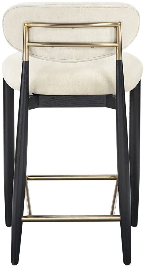 Riccio Performance Fabric Upholstered Counter Stool — 11042-C - Beige - 11042Beige-C alternate view 4