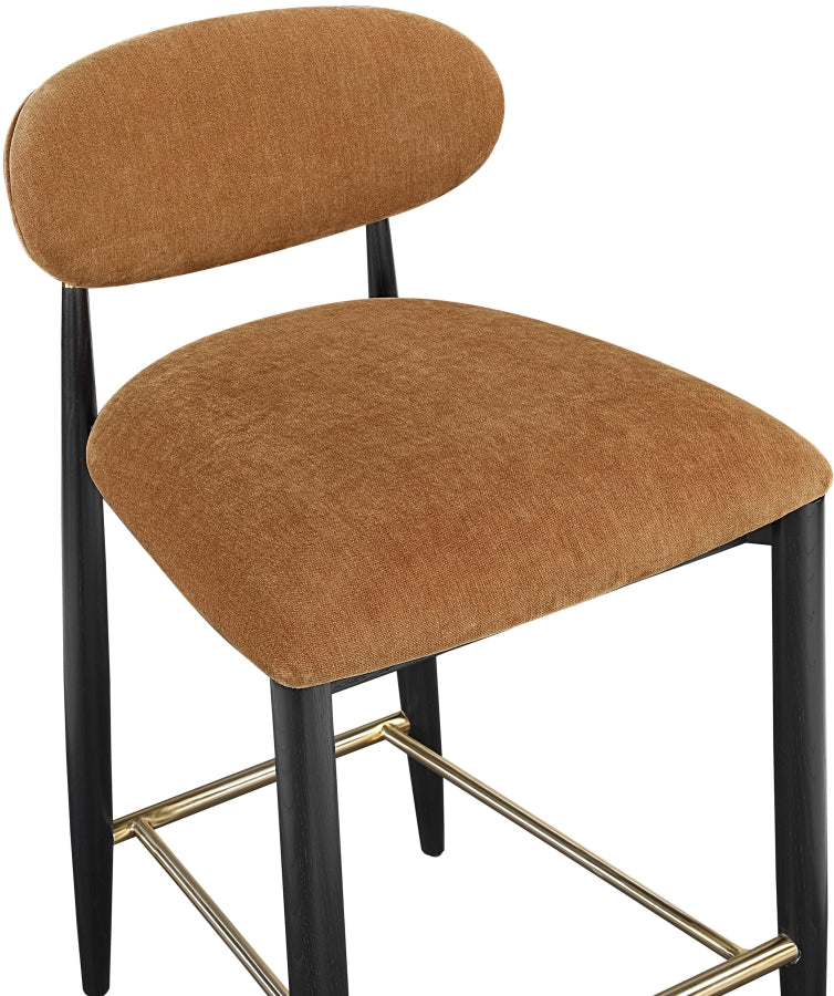 Riccio Performance Fabric Upholstered Counter Stool — 11042-C - Cognac - 11042Cognac-C alternate view 5