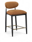 Riccio Performance Fabric Upholstered Counter Stool — 11042-C - Cognac - 11042Cognac-C