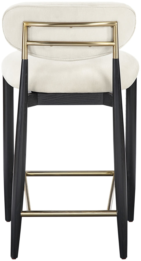 Riccio Performance Fabric Upholstered Counter Stool — 11042-C - Cream - 11042Cream-C alternate view 4