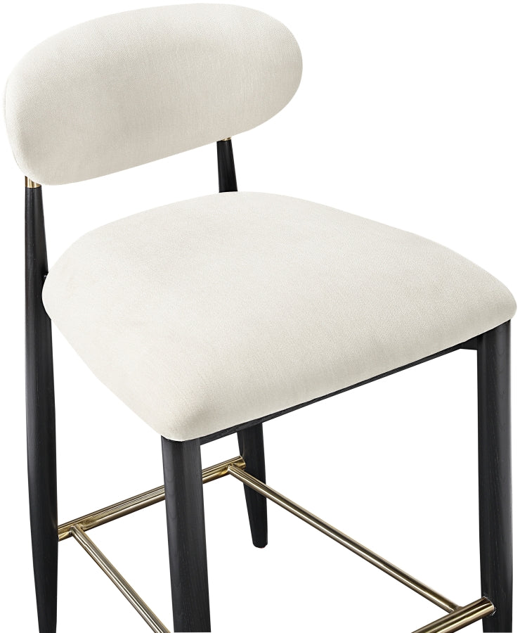 Riccio Performance Fabric Upholstered Counter Stool — 11042-C - Cream - 11042Cream-C alternate view 5