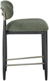 Riccio Performance Fabric Upholstered Counter Stool — 11042-C - Olive - 11042Olive-C alternate view 3