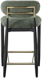 Riccio Performance Fabric Upholstered Counter Stool — 11042-C - Olive - 11042Olive-C alternate view 4