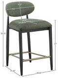 Riccio Performance Fabric Upholstered Counter Stool — 11042-C - Olive - 11042Olive-C Dim