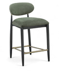 Riccio Performance Fabric Upholstered Counter Stool — 11042-C - Olive - 11042Olive-C