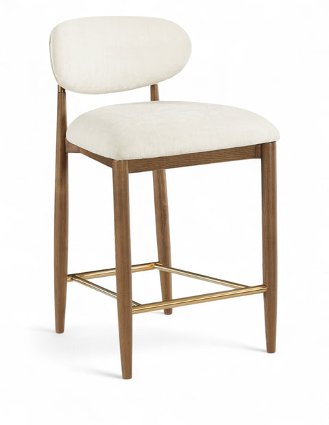Riccio Performance Fabric Upholstered Counter Stool — 11043-C