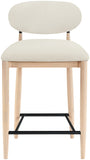 Riccio Performance Fabric Upholstered Counter Stool — 11044-C - Cream - 11044Cream-C alternate view 2