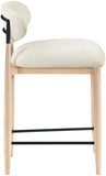 Riccio Performance Fabric Upholstered Counter Stool — 11044-C - Cream - 11044Cream-C alternate view 3