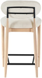 Riccio Performance Fabric Upholstered Counter Stool — 11044-C - Cream - 11044Cream-C alternate view 4