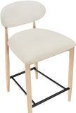 Riccio Performance Fabric Upholstered Counter Stool — 11044-C - Cream - 11044Cream-C alternate view 6