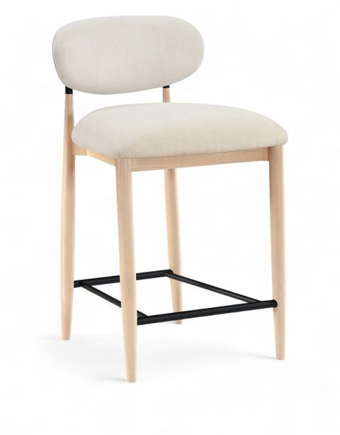 Riccio Performance Fabric Upholstered Counter Stool — 11044-C