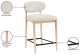 Riccio Performance Fabric Upholstered Counter Stool — 11044-C - Cream - 11044Cream-C Infographic