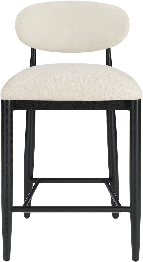 Riccio Performance Fabric Upholstered Counter Stool — 11049-C - Beige - 11049Beige-C alternate view 2